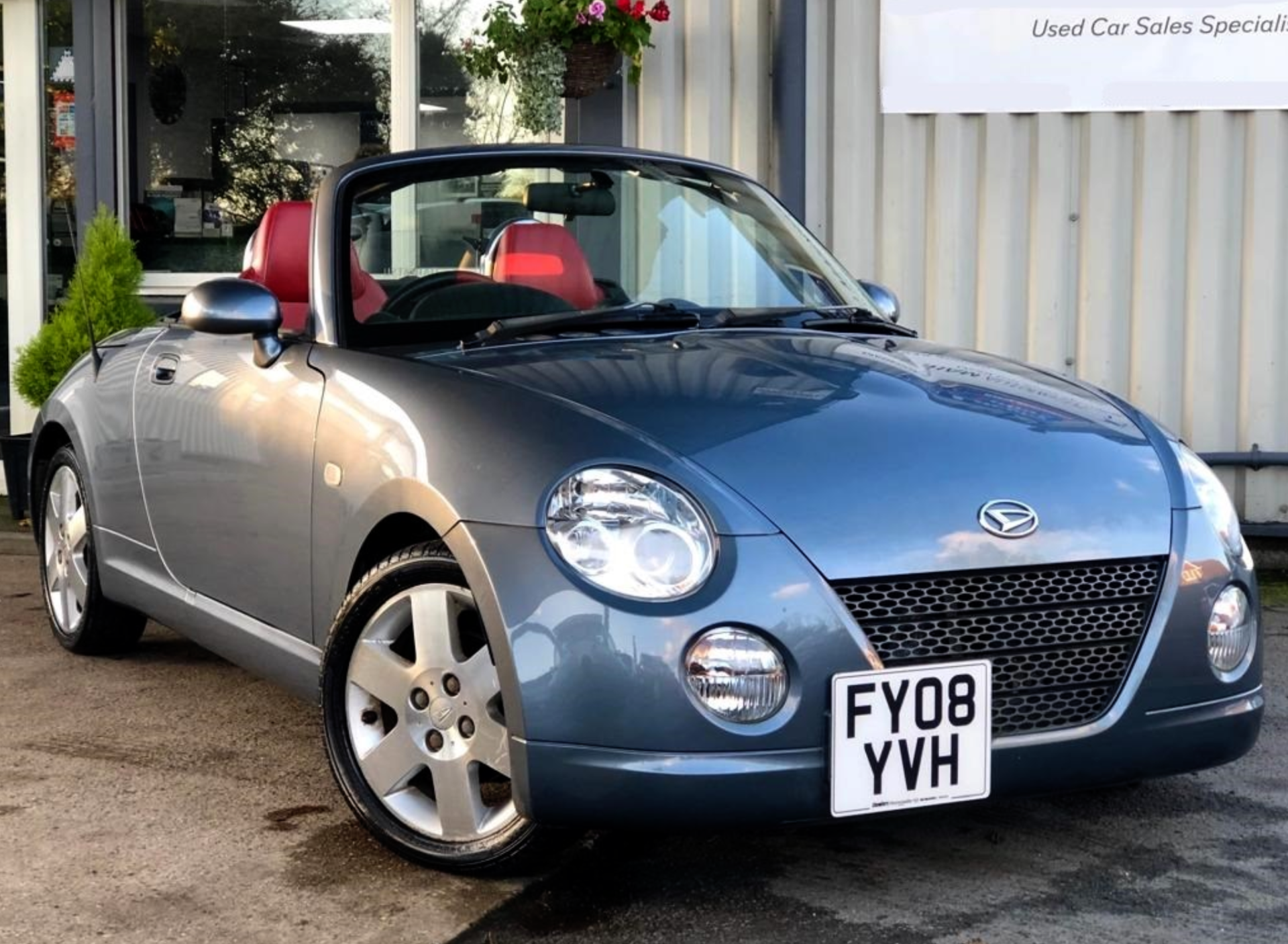 2008/08 REG DAIHATSU COPEN 1.3 PETROL GREY CONVERTIBLE - Image 2 of 13