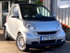 2010/10 REG SMART FORTWO PASSION CD 54 AUTOMATIC 800CC DIESEL COUPE, SHOWING 2 FORMER KEEPERS