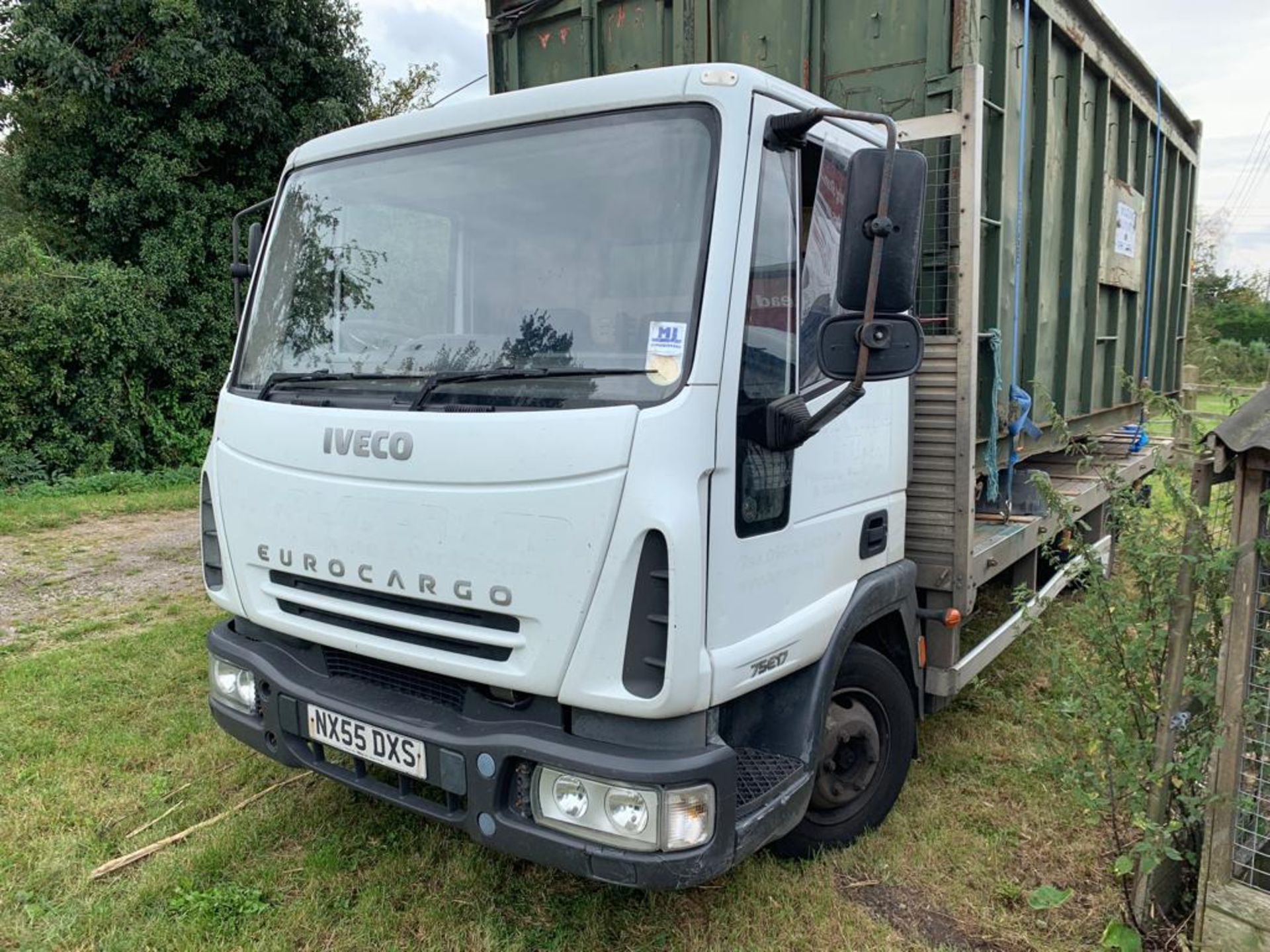 2005/55 REG IVECO EUROCARGO 75E17 7.5 TON FLAT BED LORRY, 1 FORMER KEEPER *PLUS VAT* NO RESERVE - Image 4 of 13