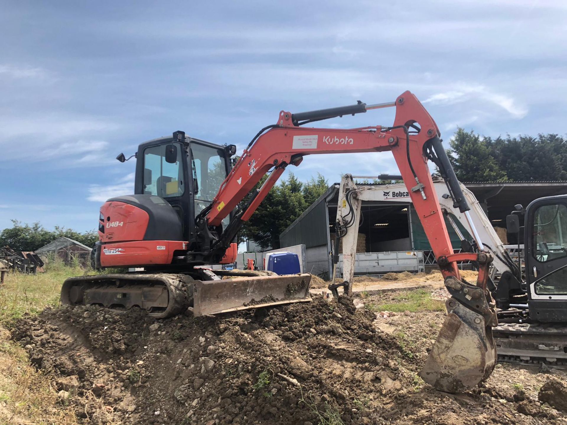 KUBOTA U48-4 TRACKED 5 TON MINI DIGGER / EXCAVATOR, YEAR 2012, HOURS 4161 *PLUS VAT*