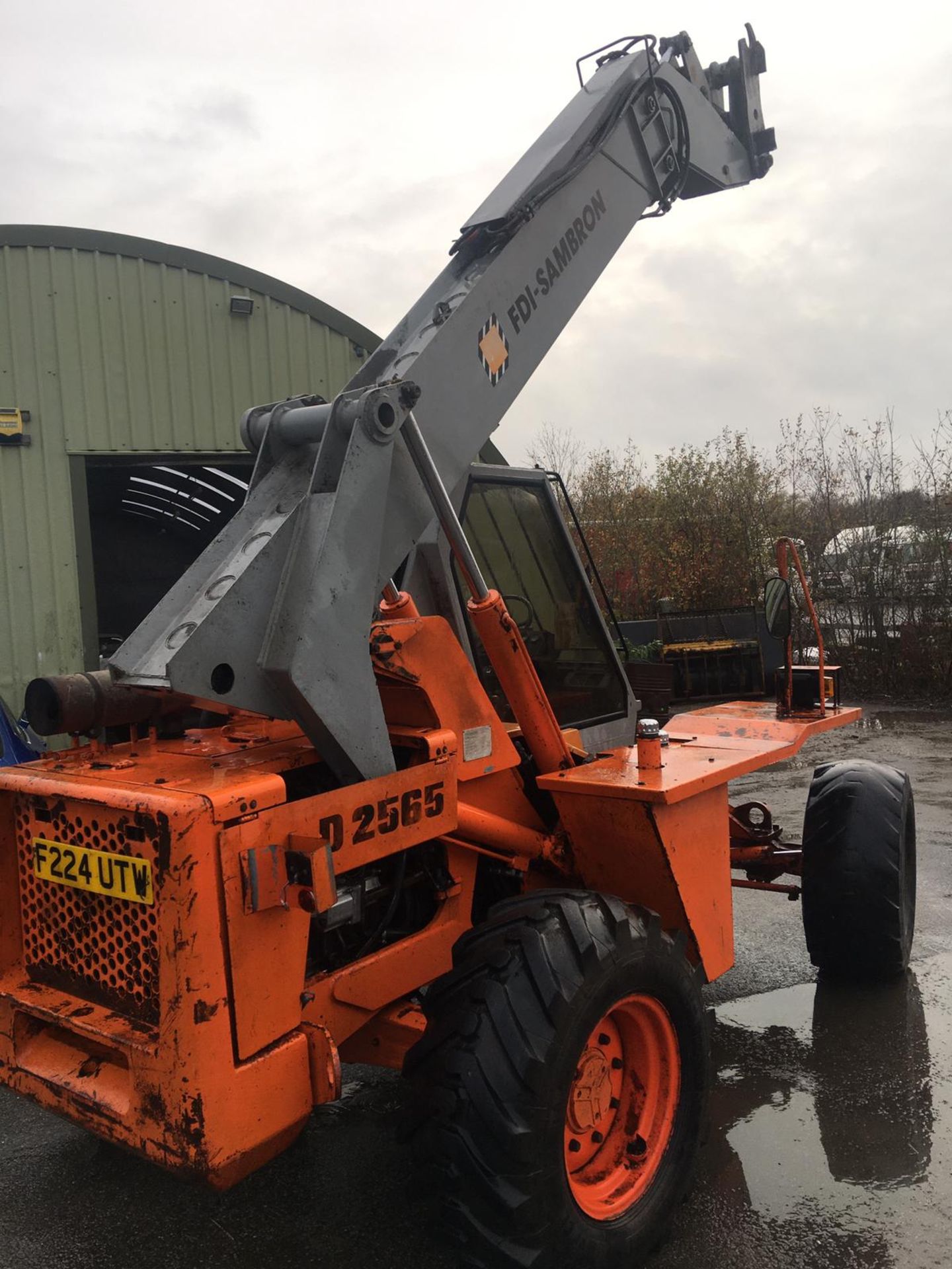 1989/F REG FDI-SAMBRON ORANGE TELEHANDLER DIESEL, GROSS MASS 8520 KG, RUNS, WORKS & LIFTS *NO VAT* - Image 7 of 19