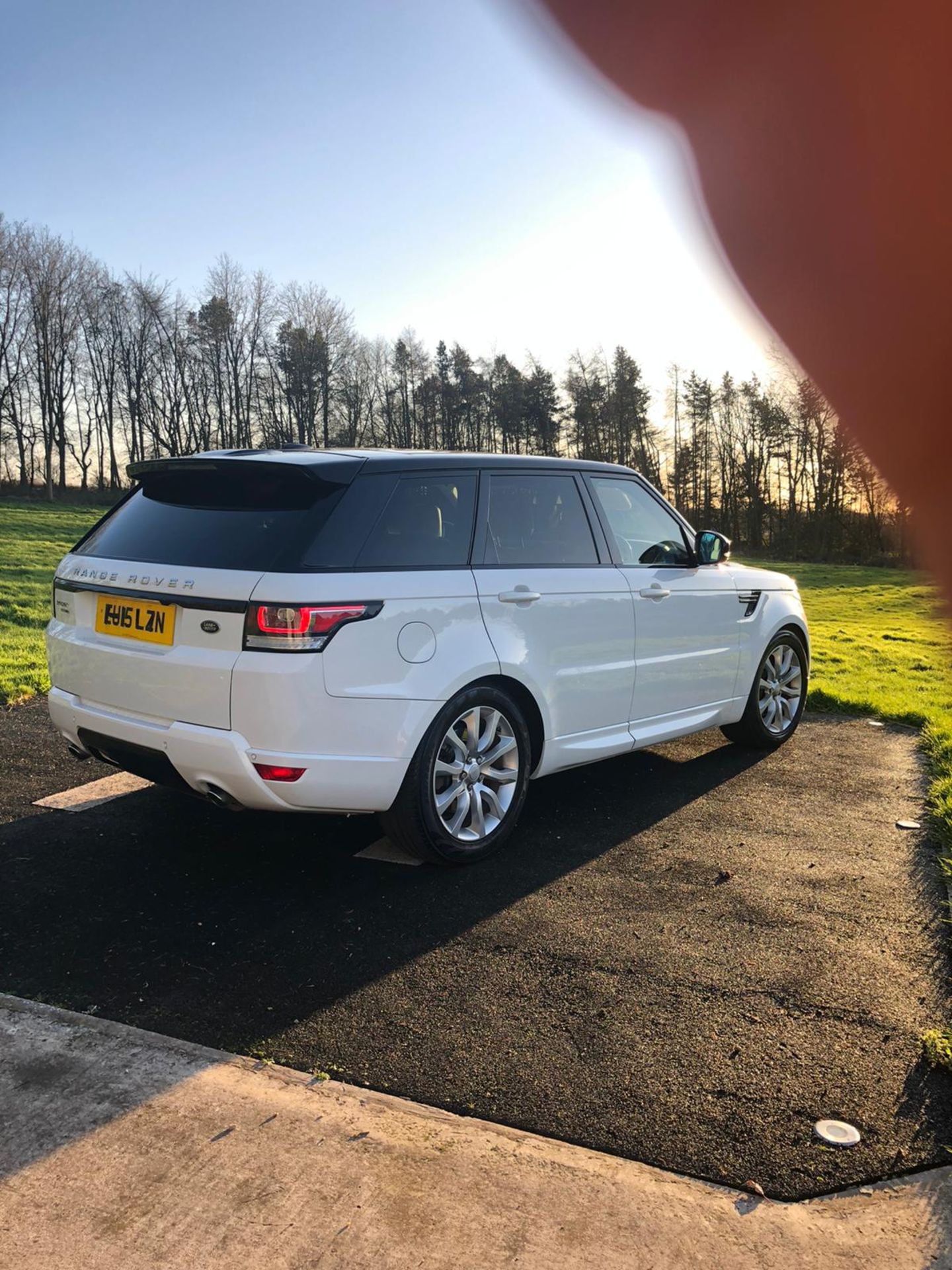 2015/15 REG RANGE ROVER SPORT HSE 3.0 V6 WHITE DIESEL 4X4, FULL DEALER SERVICE HISTORY *NO VAT* - Image 4 of 7