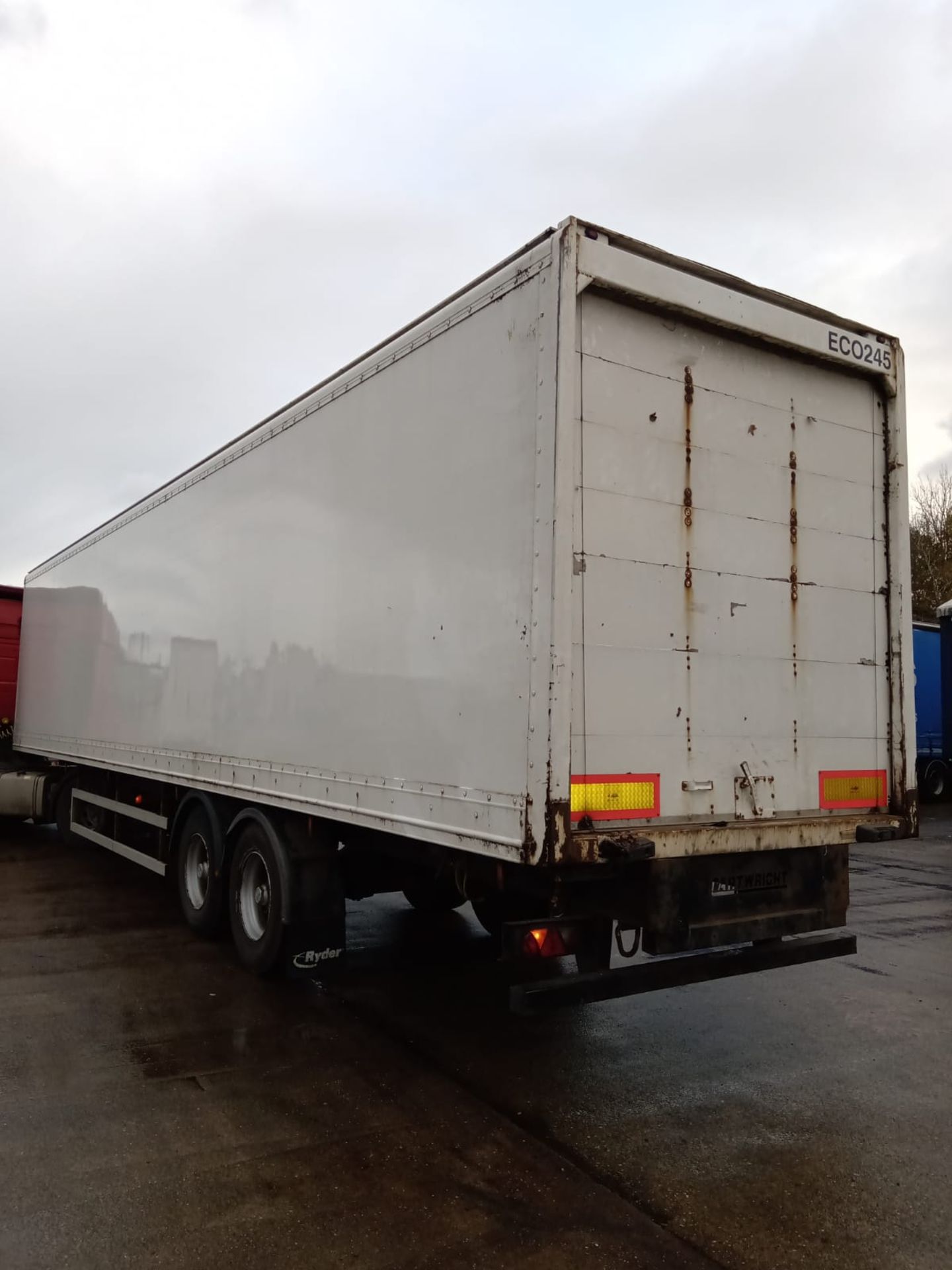 2005 CARTWRIGHT 4M BOX TRAILER. BPW DRUM AXLES, ROLLER SHUTTER DOOR, CLEAN CONDITION *PLUS VAT* - Image 2 of 6