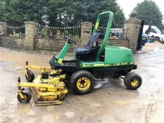 JOHN DEERE F1145 RIDE ON LAWN MOWER 4WD, C/W 2 DECKS ROTARY AND FLAIL, RUNS, WORKS AND CUTS *NO VAT*