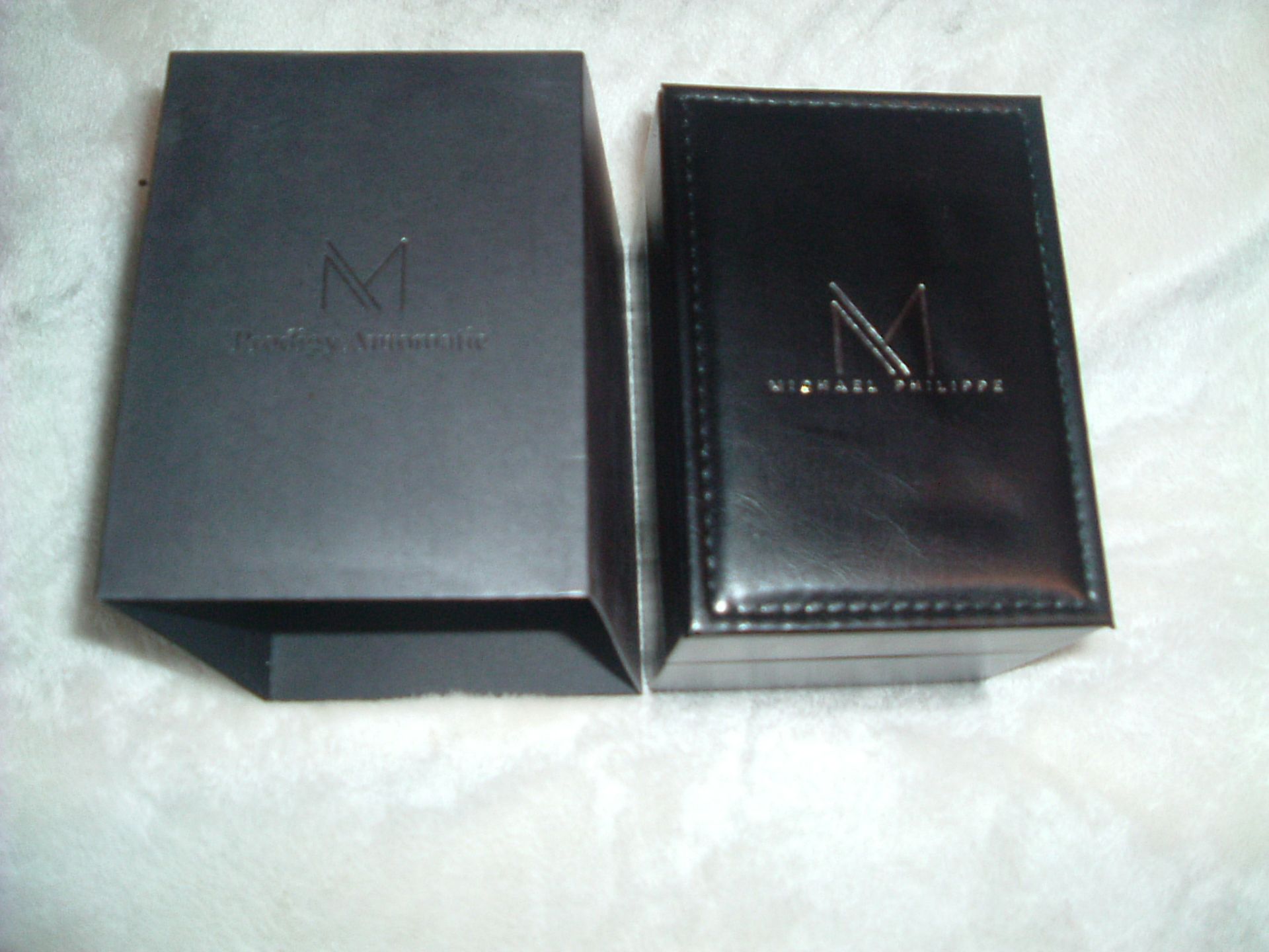 MICHAEL PHILIPPE WATCH IN BOX NEVER USED, STILL HAS PLASTIC PROTECTIVE FILM *NO VAT* - Image 2 of 3