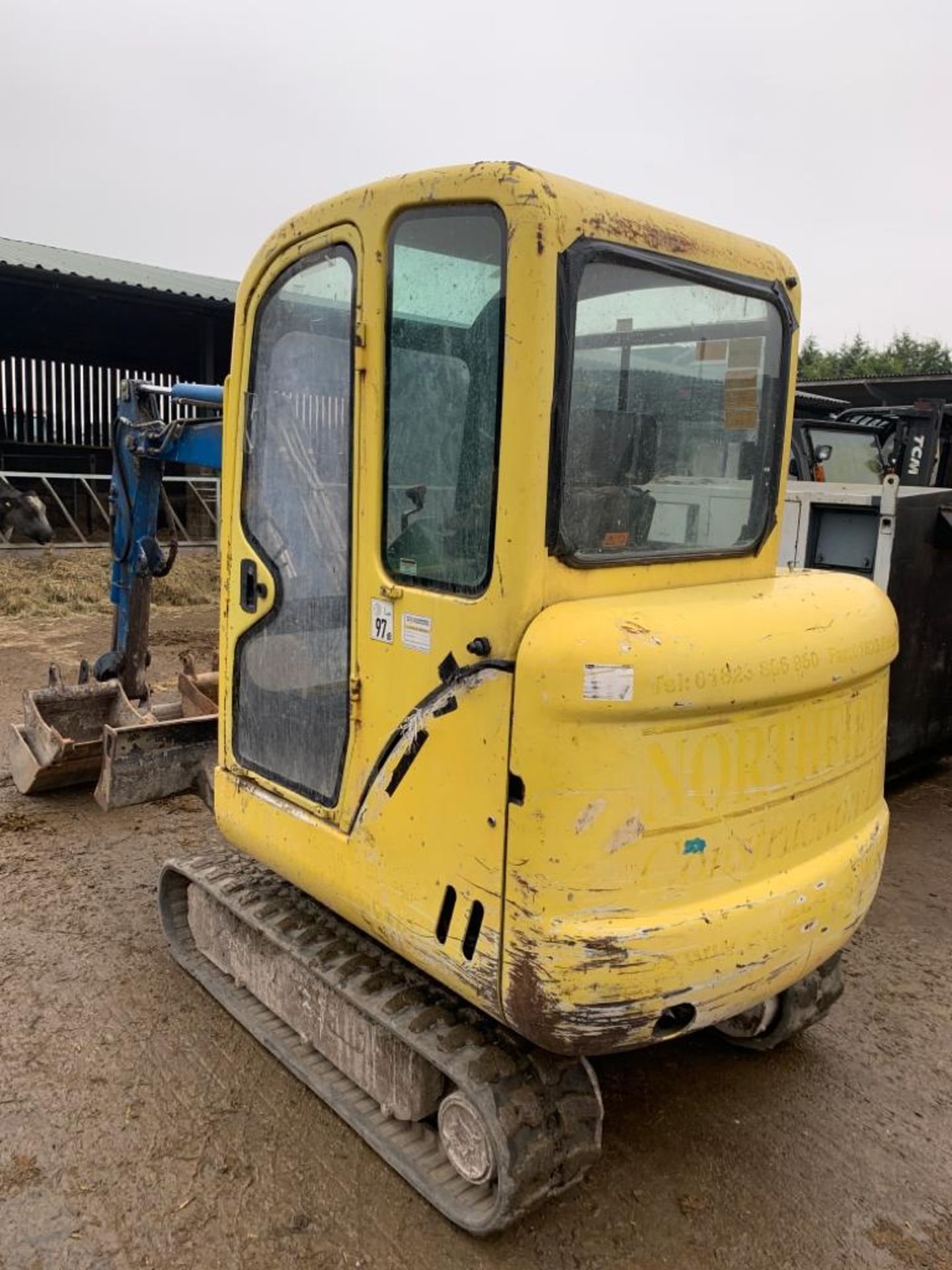 BOBCAT 328 YELLOW / BLUE TRACKED CRAWLER EXCAVATOR, C/W 3 X BUCKETS, RUNS, WORKS AND DIGS *PLUS VAT* - Image 4 of 6