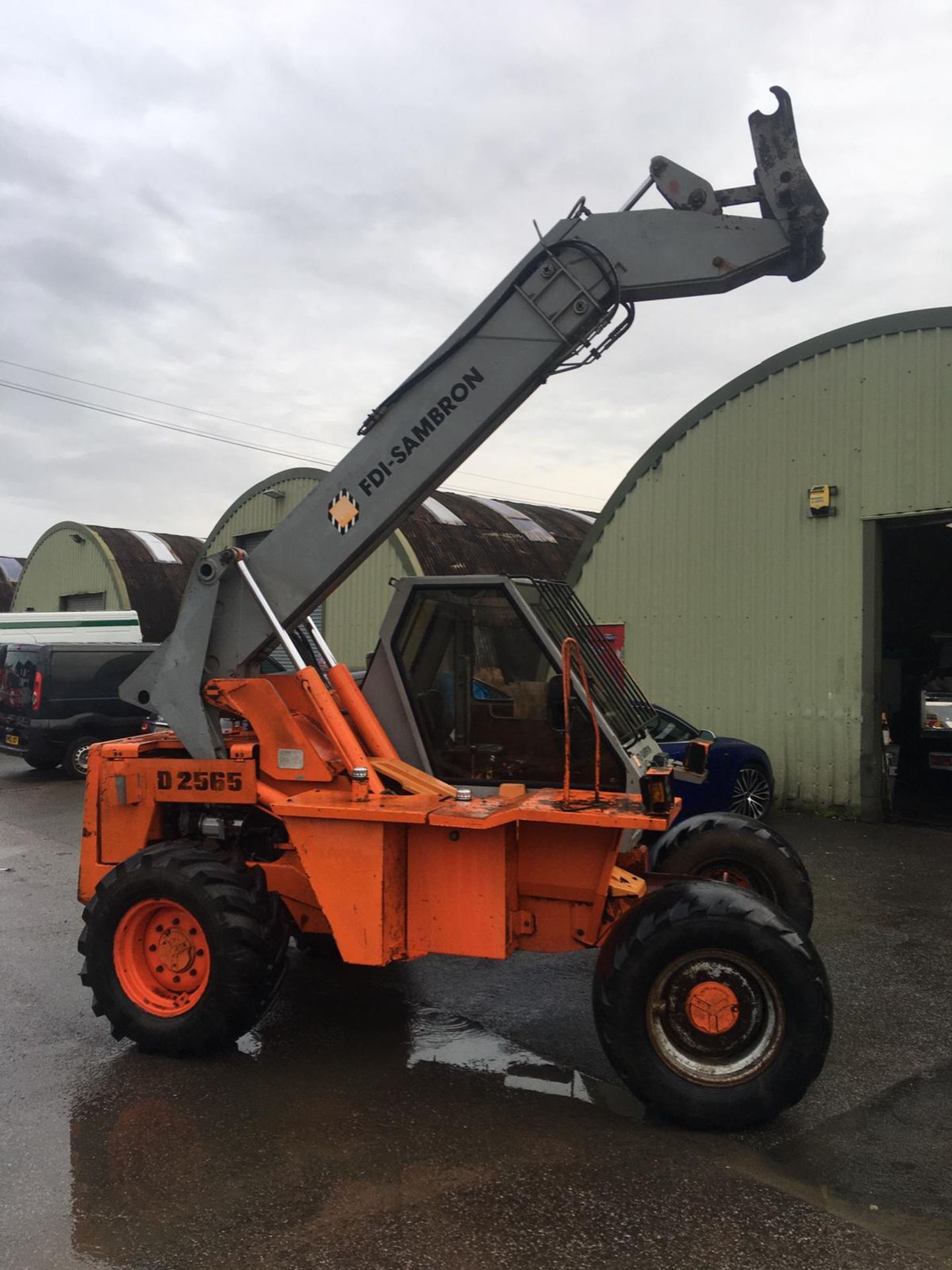 1989/F REG FDI-SAMBRON ORANGE TELEHANDLER DIESEL, GROSS MASS 8520 KG, RUNS, WORKS & LIFTS *NO VAT* - Image 8 of 19