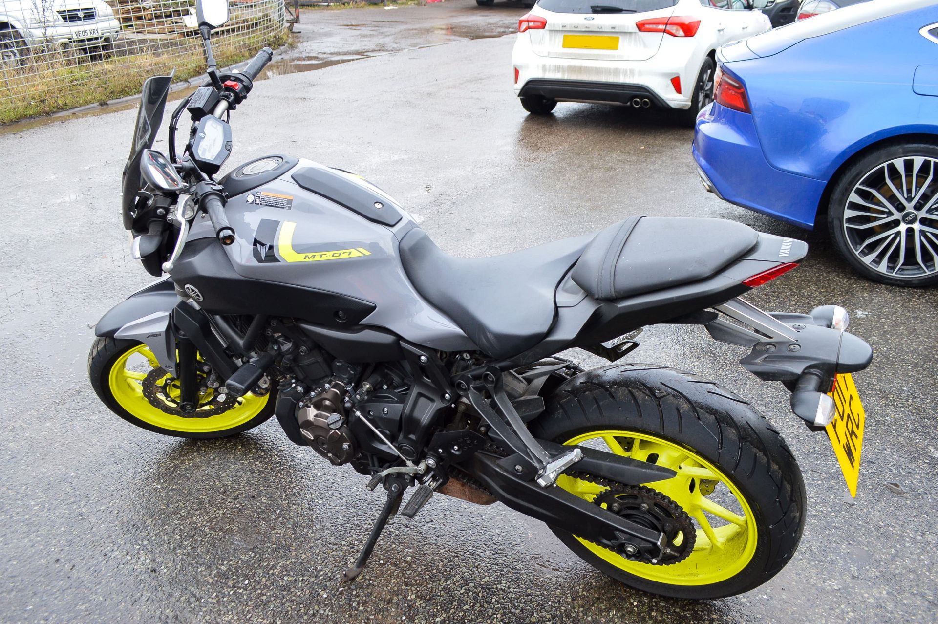 2017/17 REG YAMAHA MT-07 ABS 700CC PETROL GREY MOTOR-BIKE / MOTORCYCLE, SHOWING 1 FORMER KEEPER - Image 3 of 8