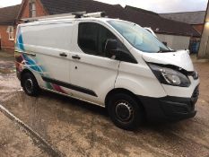 2017/17 REG FORD TRANSIT CUSTOM 310 2.0 DIESEL WHITE PANEL VAN, SHOWING 0 FORMER KEEPERS *PLUS VAT*