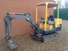 PEL-JOB EC15 TRACKED MINI DIGGER / EXCAVATOR, STARTS, RUNS AND DIGS, C/W 2 X BUCKETS *NO VAT*