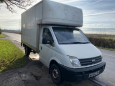 2008/08 REG LDV MAXUS 3.5T 120 LWB 2.5 DIESEL WHITE LUTON VAN 3500 KG, SHOWING 3 FORMER KEEPERS