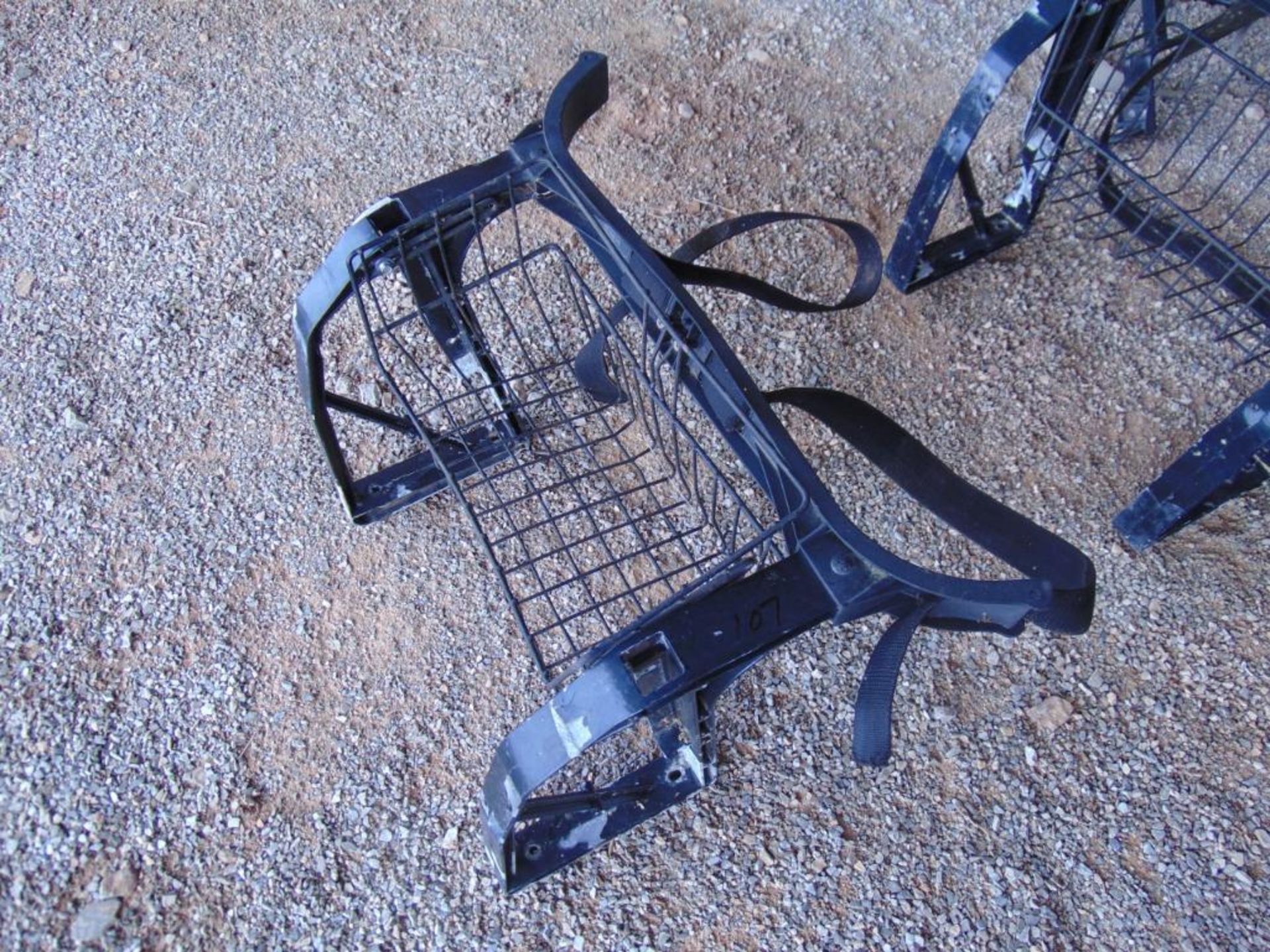 Golf Cart Bag Rack, w/basket, Located in Marlow Ok