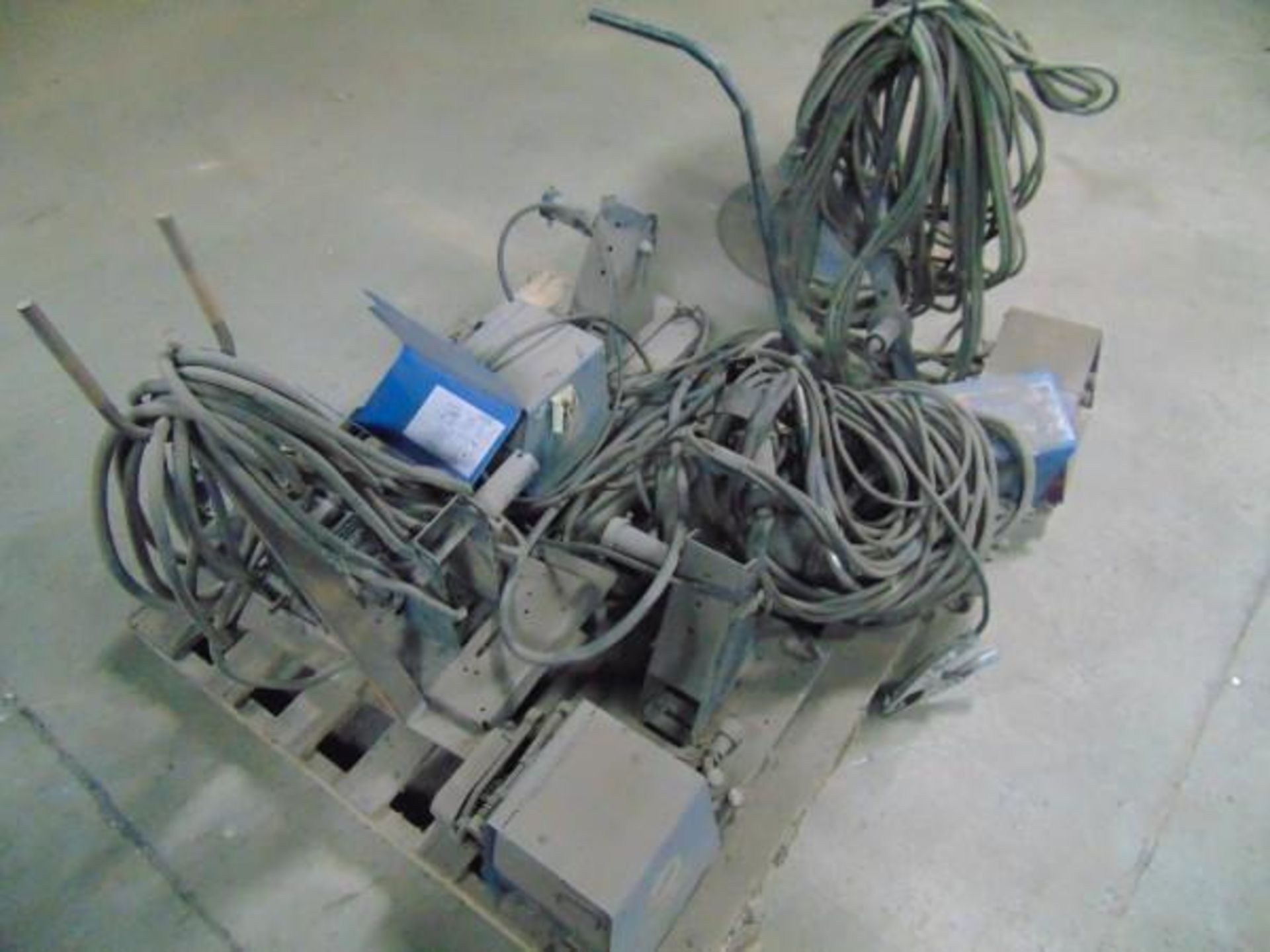 (1) Pallet of Wire Feeders, (4-miller wire feeders, 1-thermal arc wire feeder) (for parts only), - Image 2 of 3