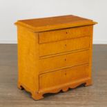 Swedish Biedermeier birch commode