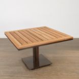 Sutherland "Peninsula" teak outdoor dining table