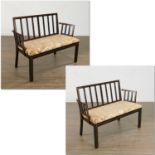 Pair Rose Tarlow for Melrose House lacquer benches