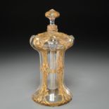 French Art Nouveau gilt bronze mounted decanter