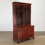 Unusual George III secretary bookcase