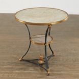 Directoire gilt bronze and marble gueridon