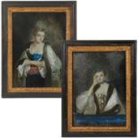 French School, (2) paintings