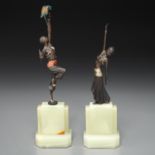 Manner of Demetre Chiparus, (2) sculptures