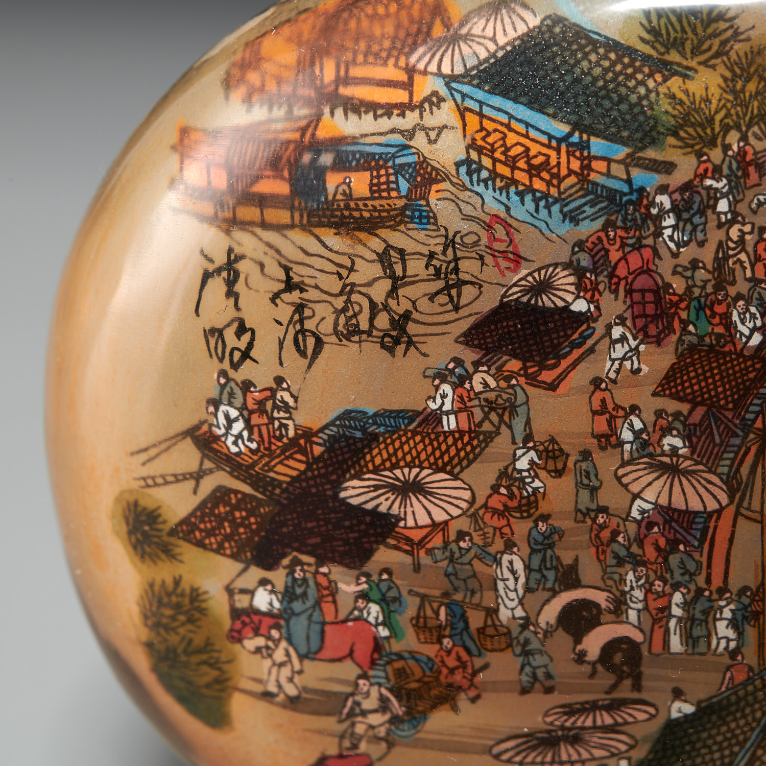 (3) Chinese inside painted snuff bottles - Image 5 of 10