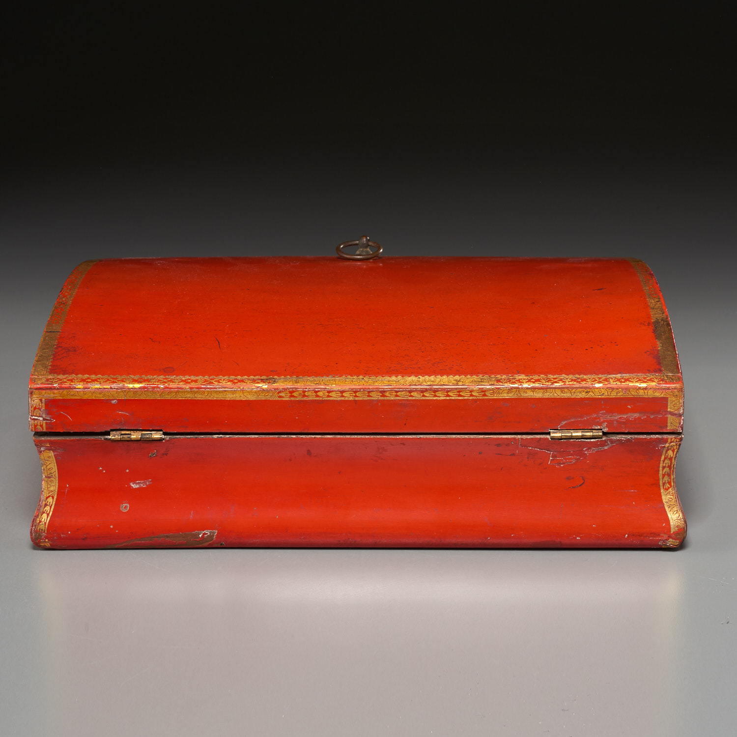 Louis XV red lacquered and gilt document box - Image 7 of 9