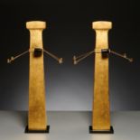 Herve Van der Straeten, pair "Patmos" lamps