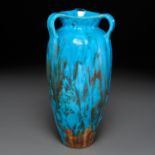 Art Pottery drip glaze amphora vase