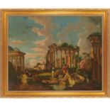 Hubert Robert (after), large scale painting