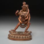 Himalayan copper alloy Buddhist figure