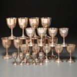 P. Lopez, sterling silver stemware service