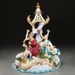 Large German porcelain figural group