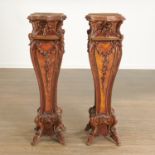 Pair nice Louis XV style bombe pedestals