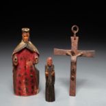 Spanish Colonial School, (3) religious artifacts