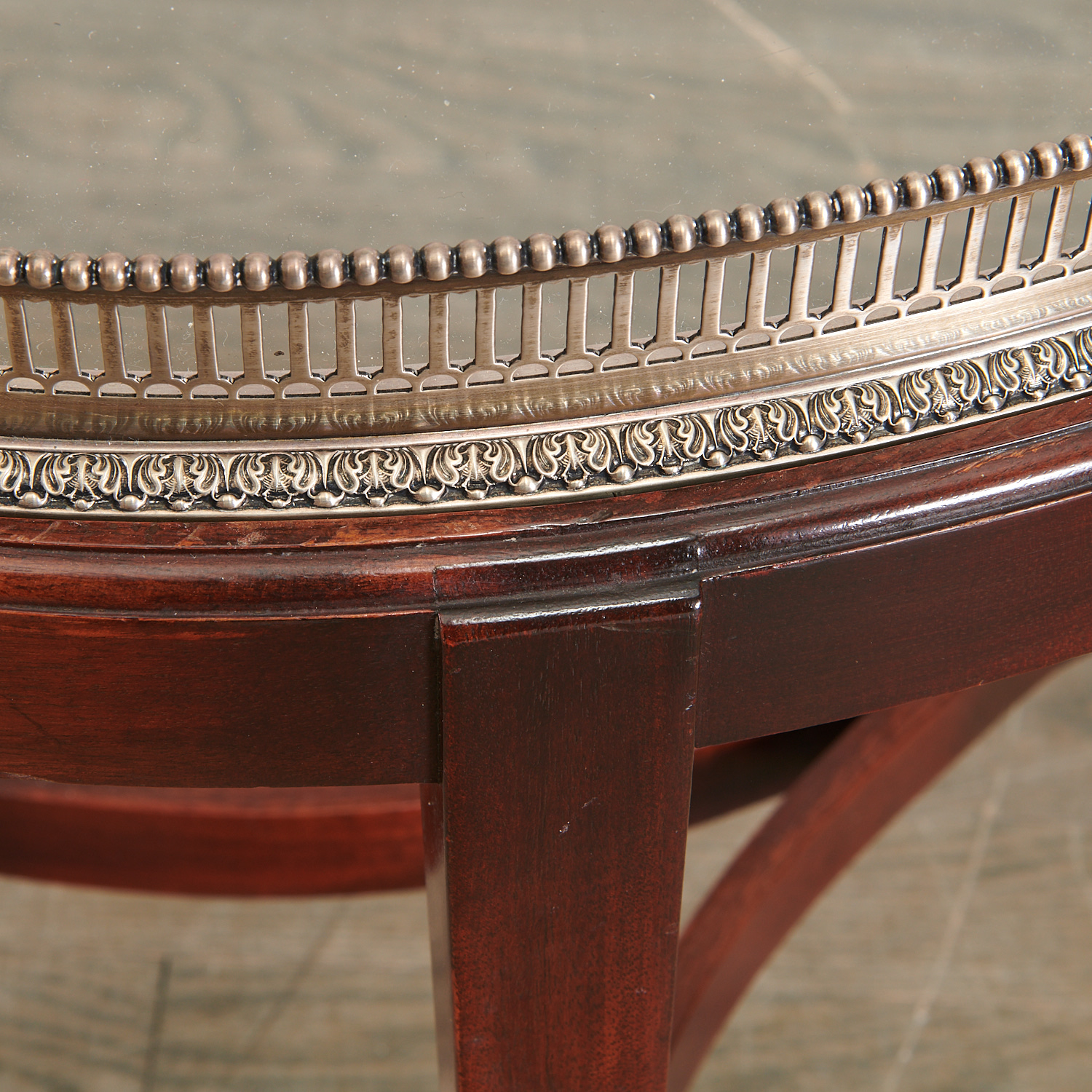 Rand & Crane sterling and mahogany butler's table - Image 3 of 10