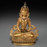 Himalayan gilt bronze Buddha