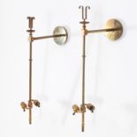 Tommi Parzinger, pair brass wall sconces