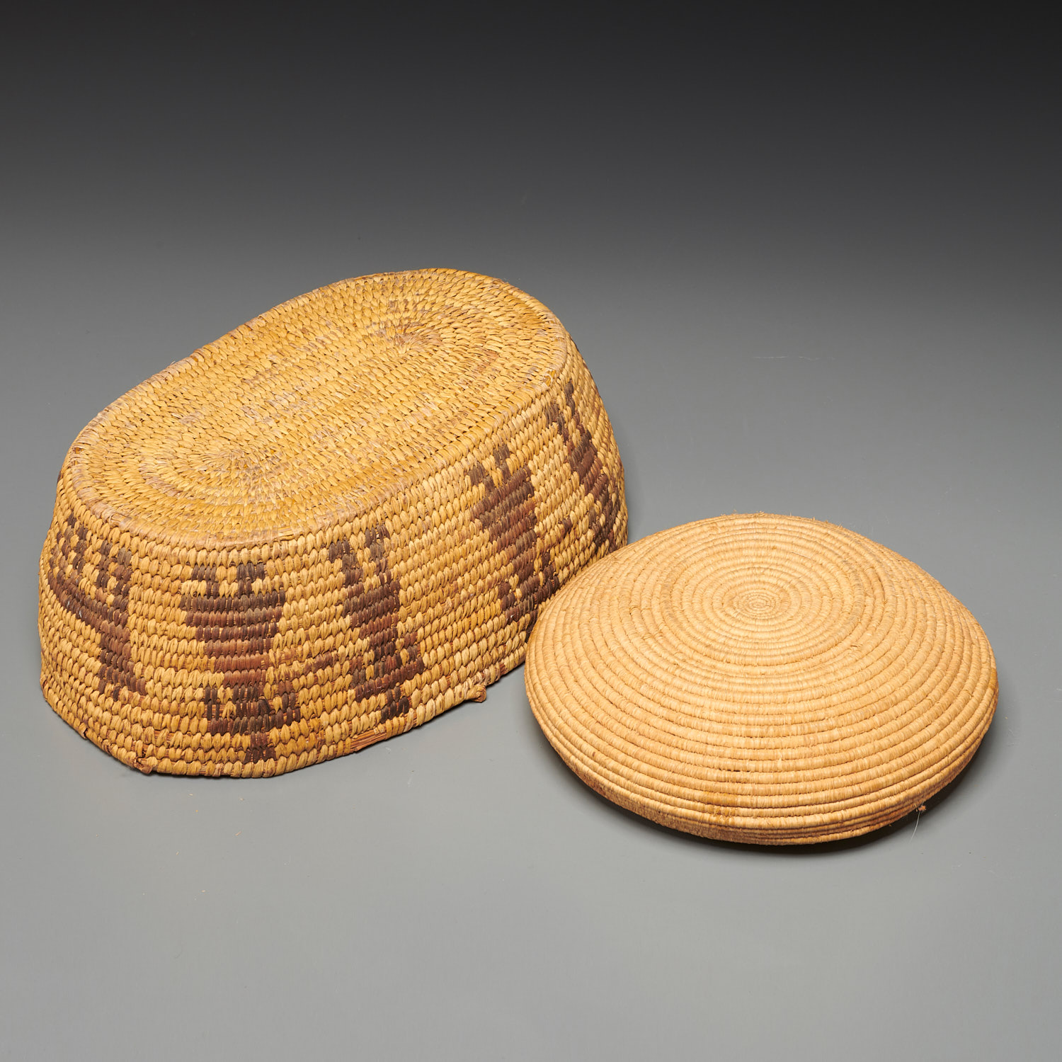 (2) Native American woven baskets - Image 8 of 8