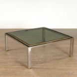 Romeo Rega brass and chrome coffee table