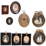 Collection European miniature paintings and icon