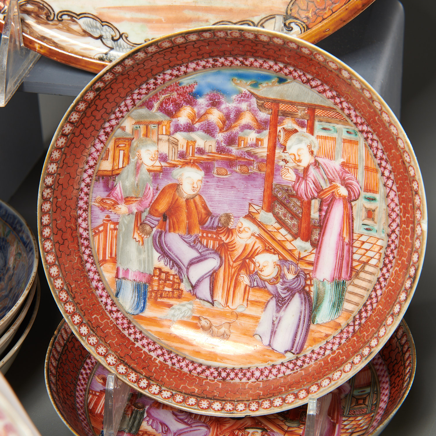 (14) Chinese Export famille rose dishes - Image 3 of 8