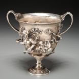 Buccelllati sterling silver two-handled vase