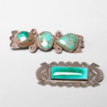 (2) Navajo brooches incl. Fred Peshlakai