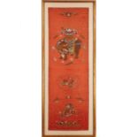 Chinese embroidered chair cover