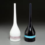 Venini (attrib.), (2) "Fasce" bottle vases