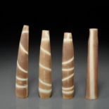 Val Barry, (4) slender bud vases