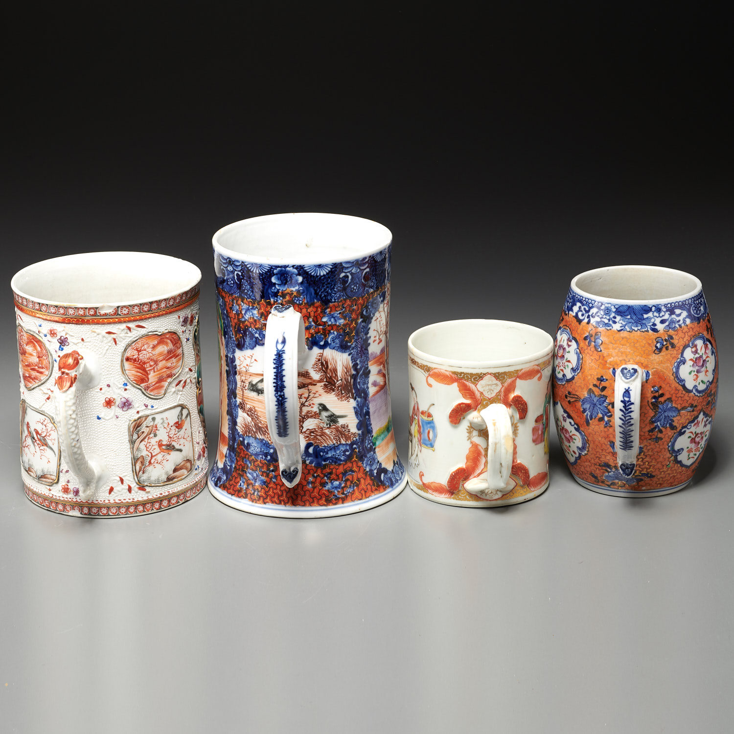 Group (4) Chinese Export famille rose mugs - Image 9 of 9