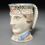 English pearlware Toby Brigadier jug c. 1800s