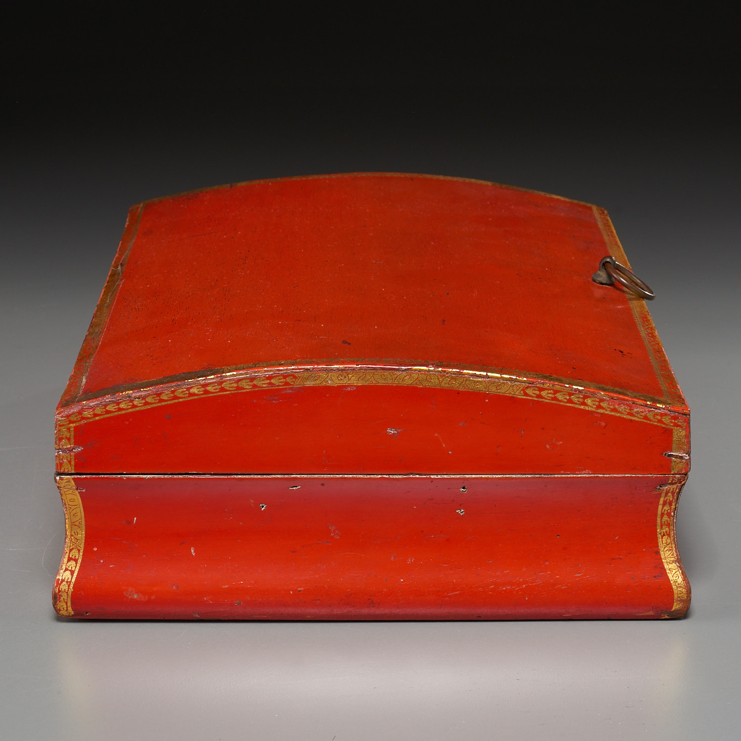 Louis XV red lacquered and gilt document box - Image 4 of 9